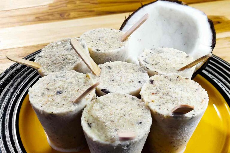 helados de coco cremosos caseros